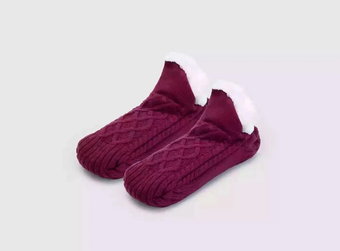 FitVille Fluffy Cozy Non-slip Slipper Socks (Unisex)