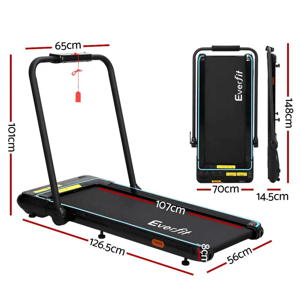 Foldable 2-in-1 Treadmill Walking Pad with Remote - Everfit