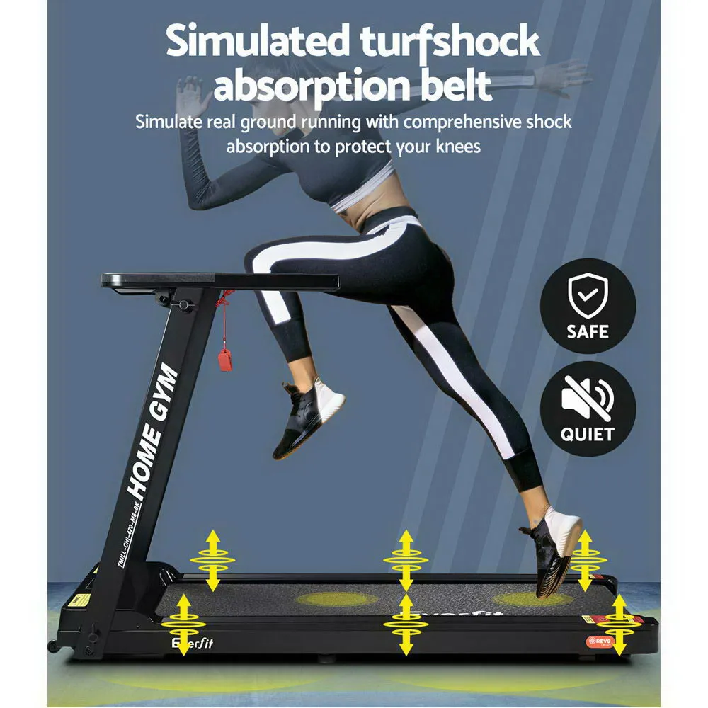 Foldable LCD Treadmill with 12 Programs, 2.5HP Motor - Everfit