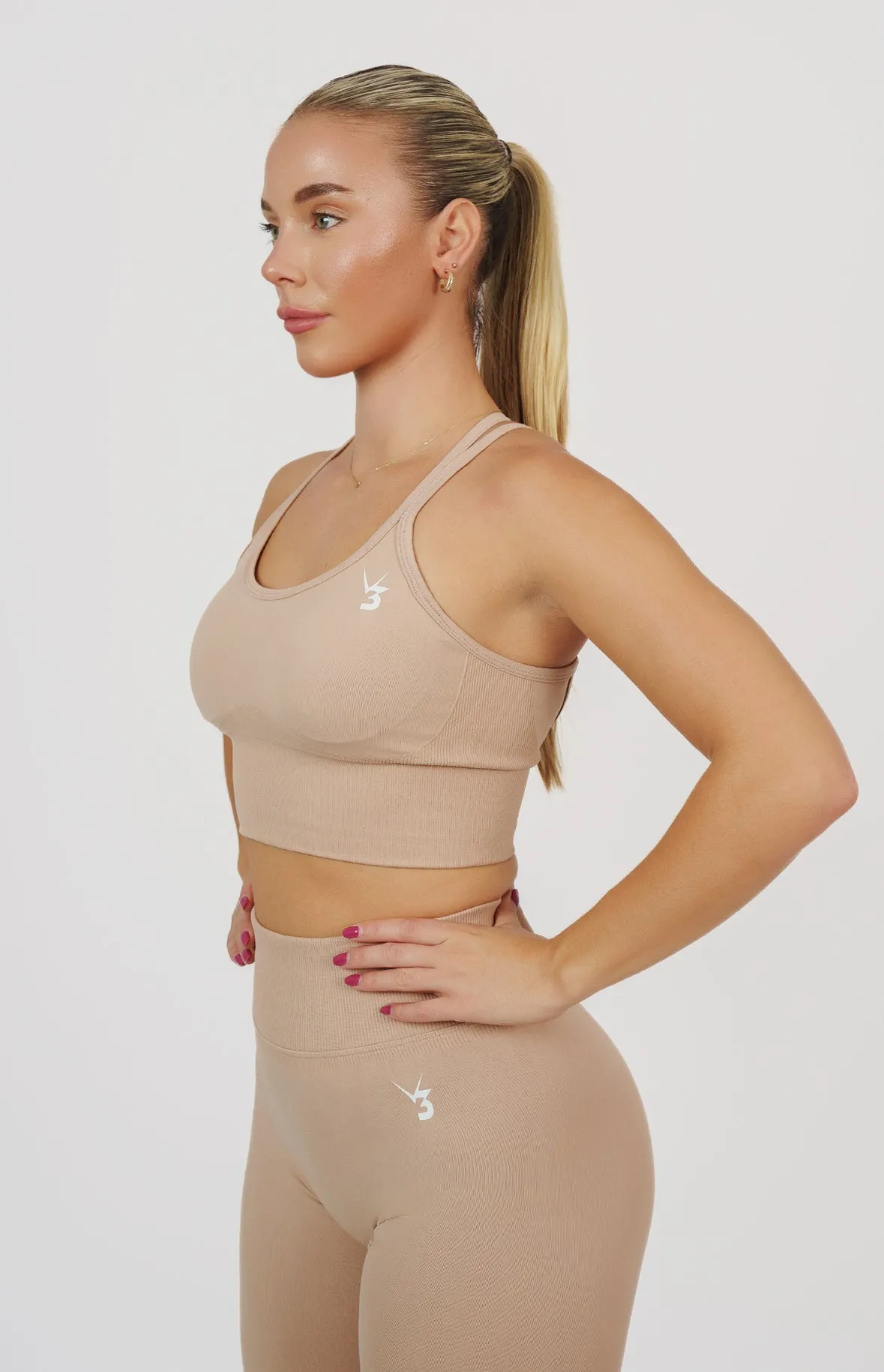 Form Seamless Scrunch Shorts & Sports Bra Set - Dusty Pink