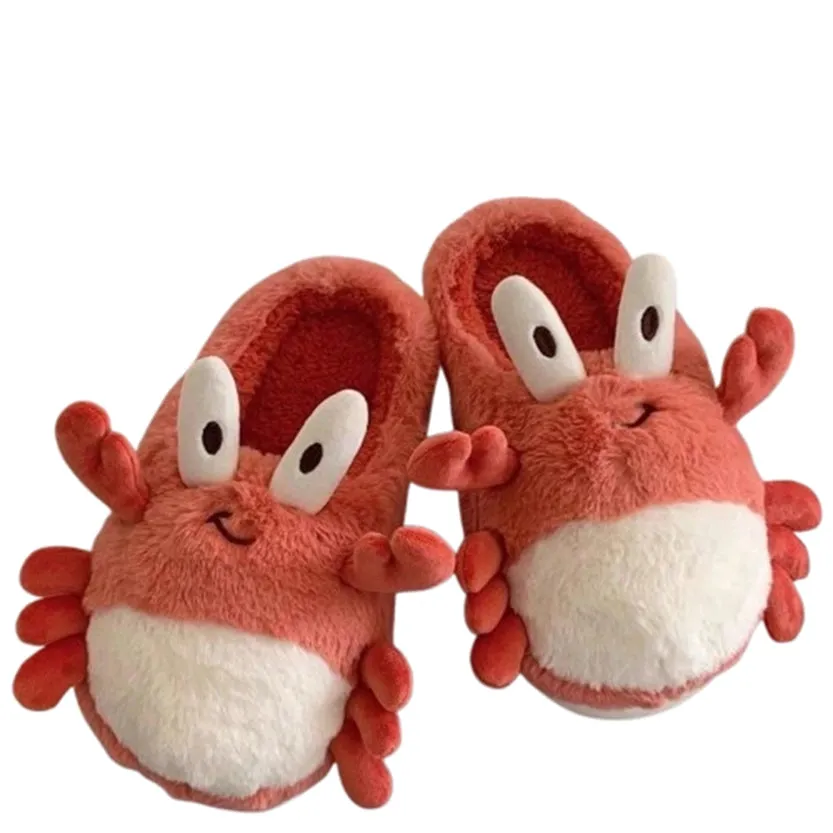 Funki Buys | Shoes | Women's Cute Crab Winter Soft Slippers