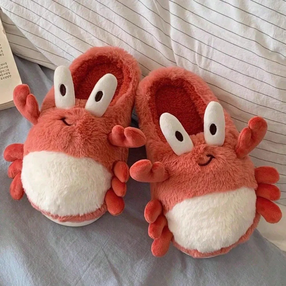 Funki Buys | Shoes | Women's Cute Crab Winter Soft Slippers