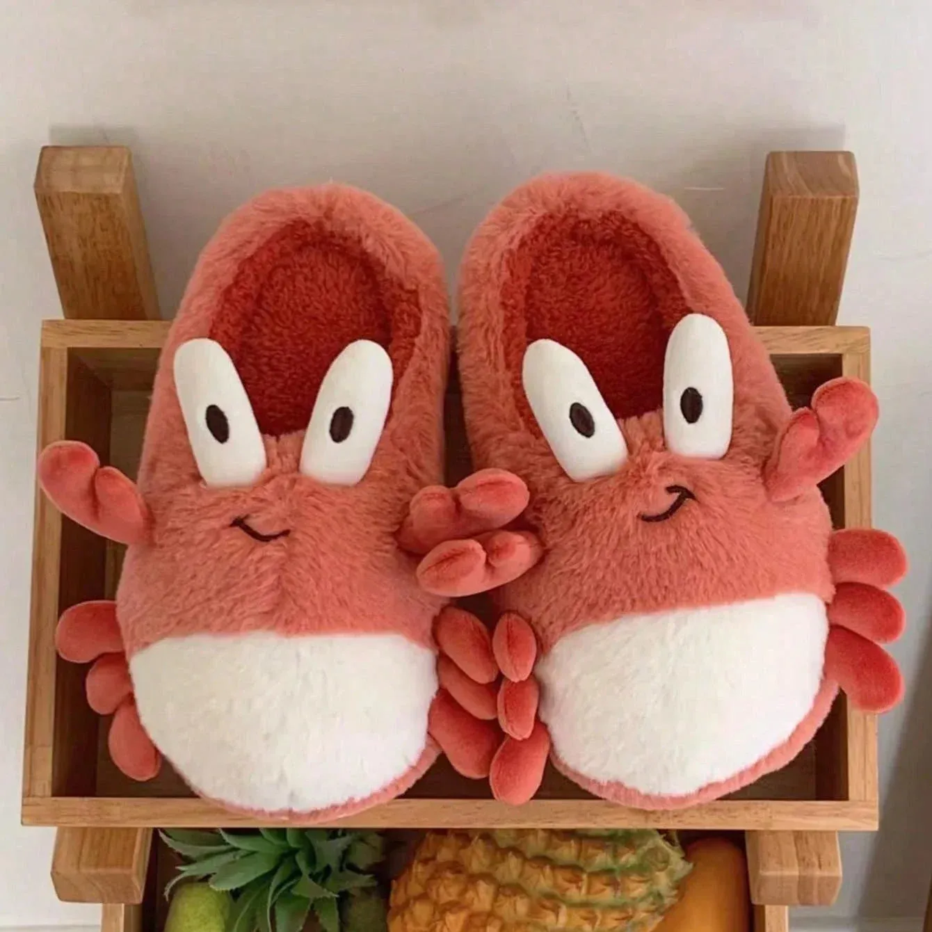 Funki Buys | Shoes | Women's Cute Crab Winter Soft Slippers