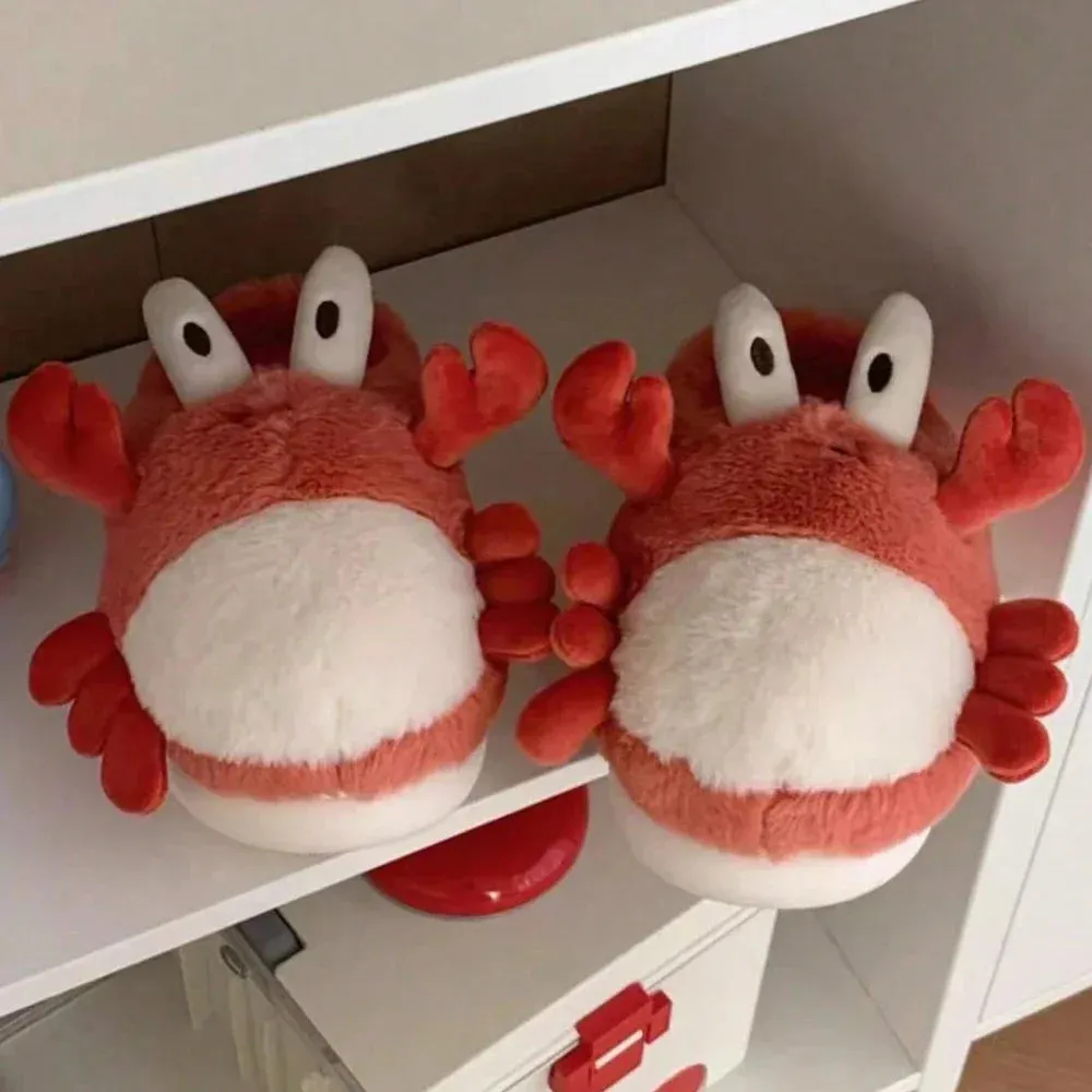 Funki Buys | Shoes | Women's Cute Crab Winter Soft Slippers