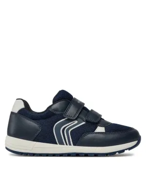 Geox Alben Boys Velcro Shoe Navy/White