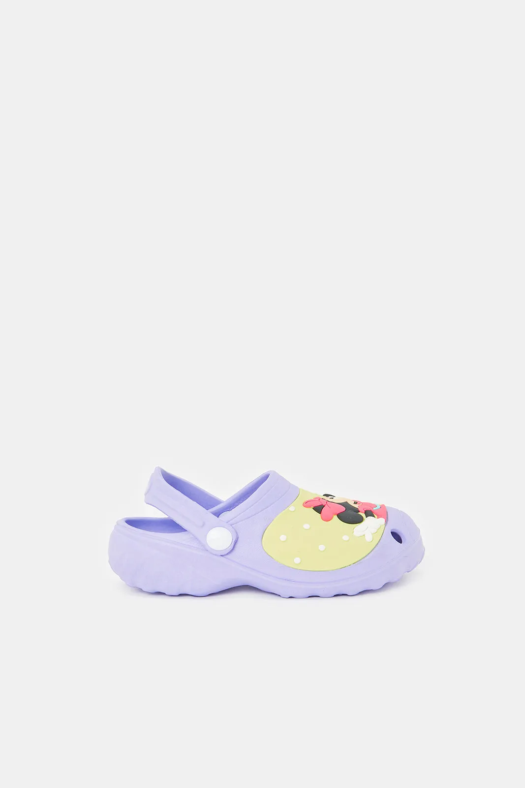 Girls Lilac Minnie Mouse Clogs