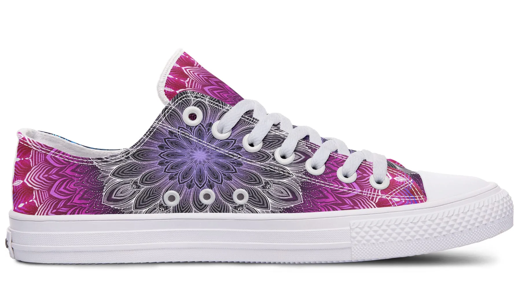 Glowing Mandala Low Top Shoes