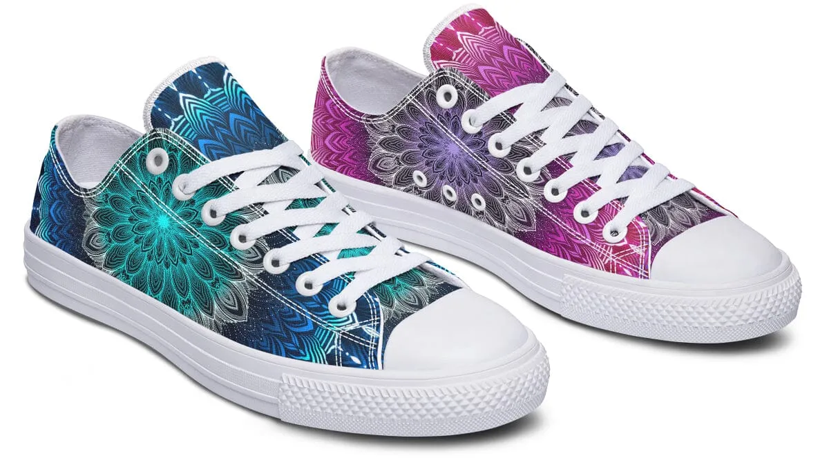 Glowing Mandala Low Top Shoes