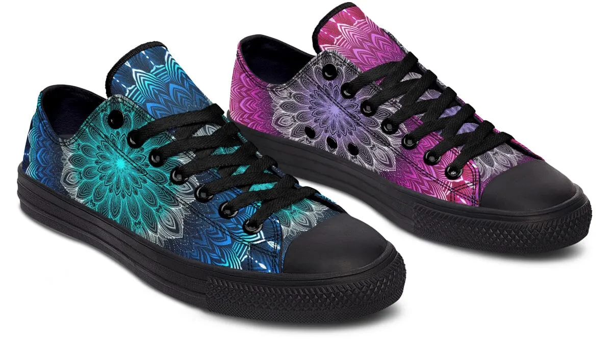 Glowing Mandala Low Top Shoes