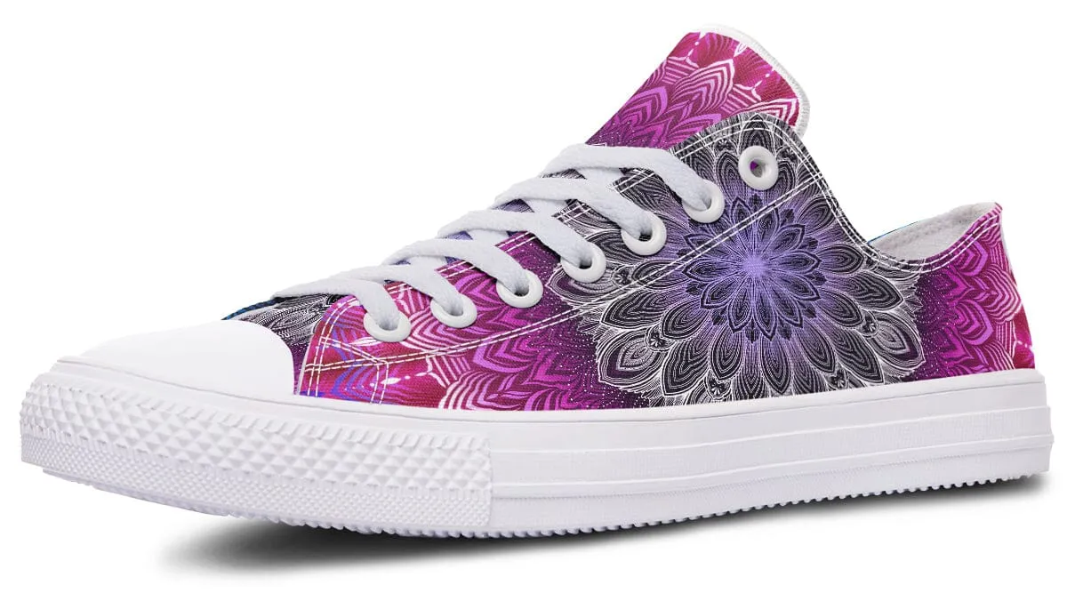 Glowing Mandala Low Top Shoes