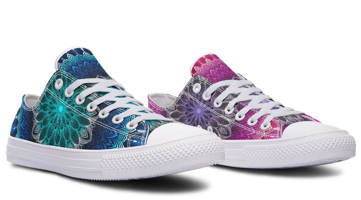 Glowing Mandala Low Top Shoes