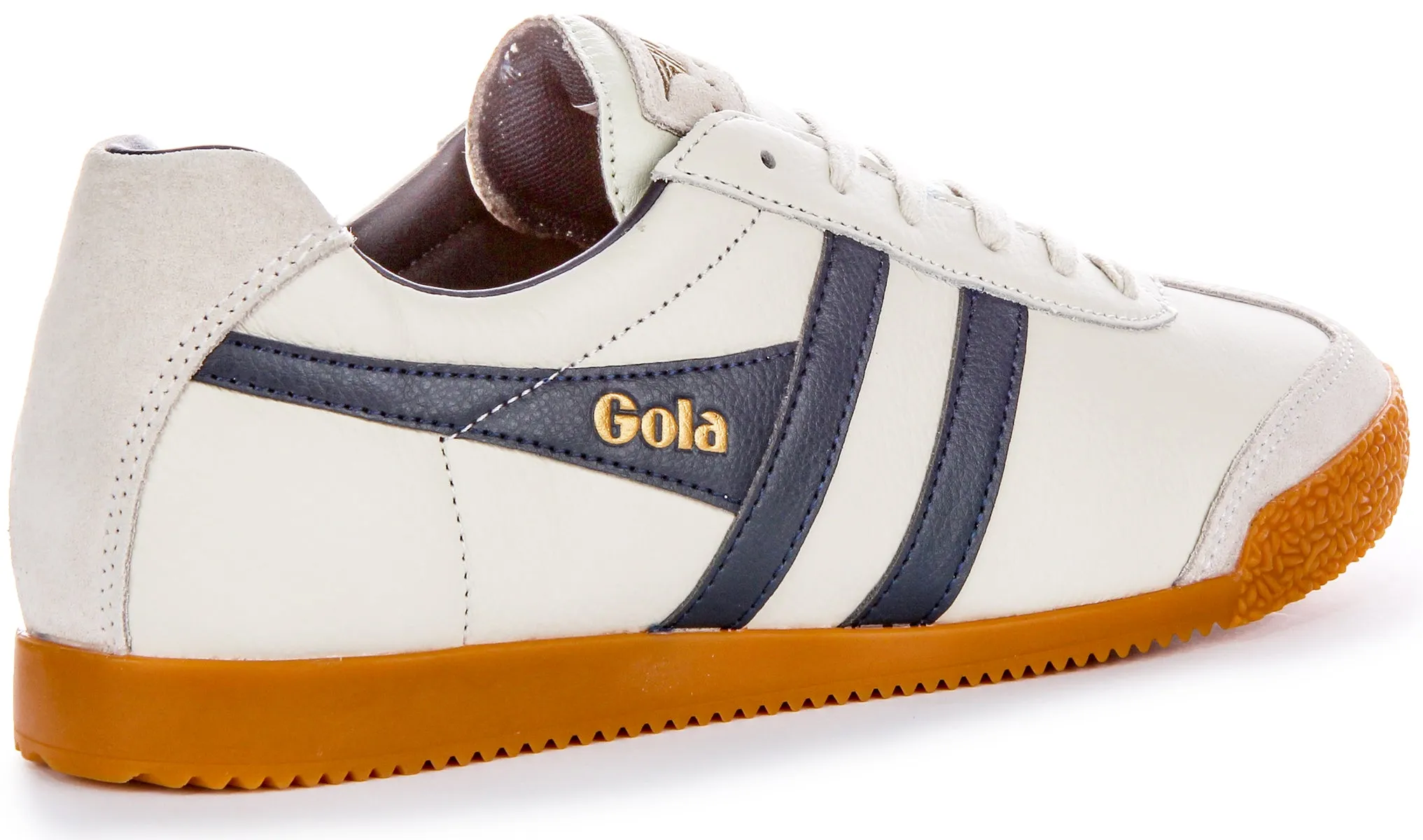 Gola Classics Harrier Leather In Offwhite Blu For Men