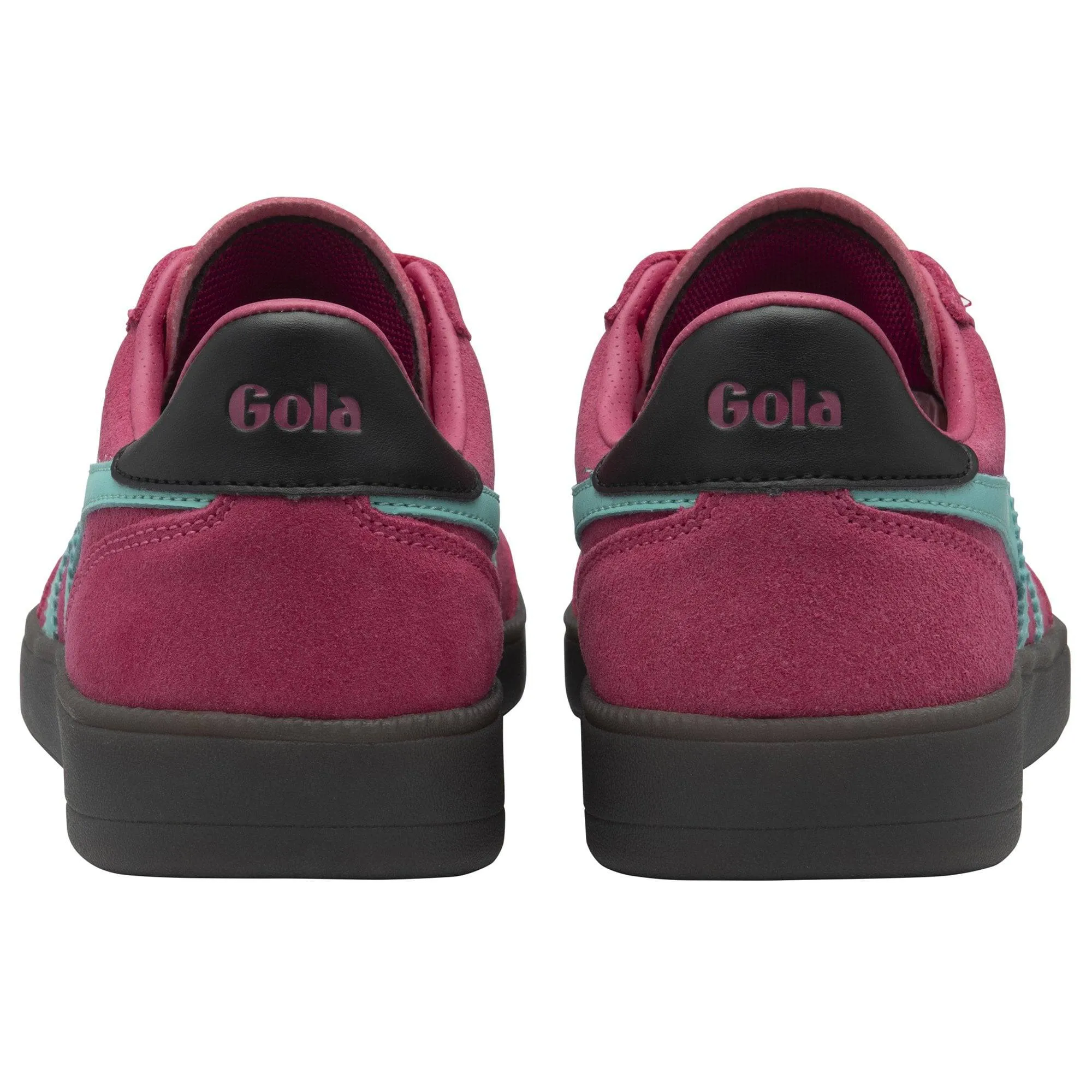 Gola Viper Ladies Fuchsia/Sea Mist/Black/Dk.Gum Suede Lace Up Trainers