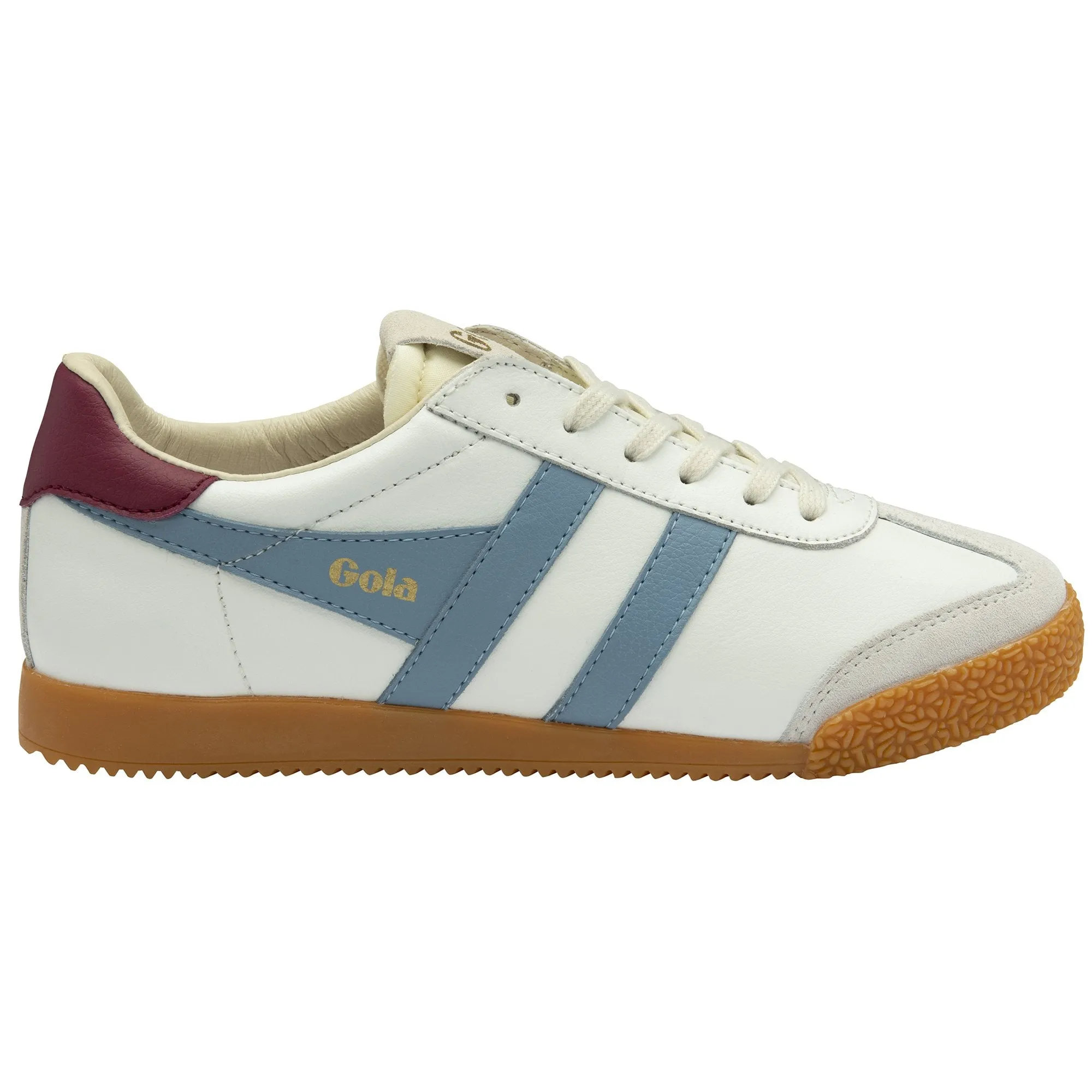 Gola Womens Elan Leather Trainer White/Iceberg/Cerise