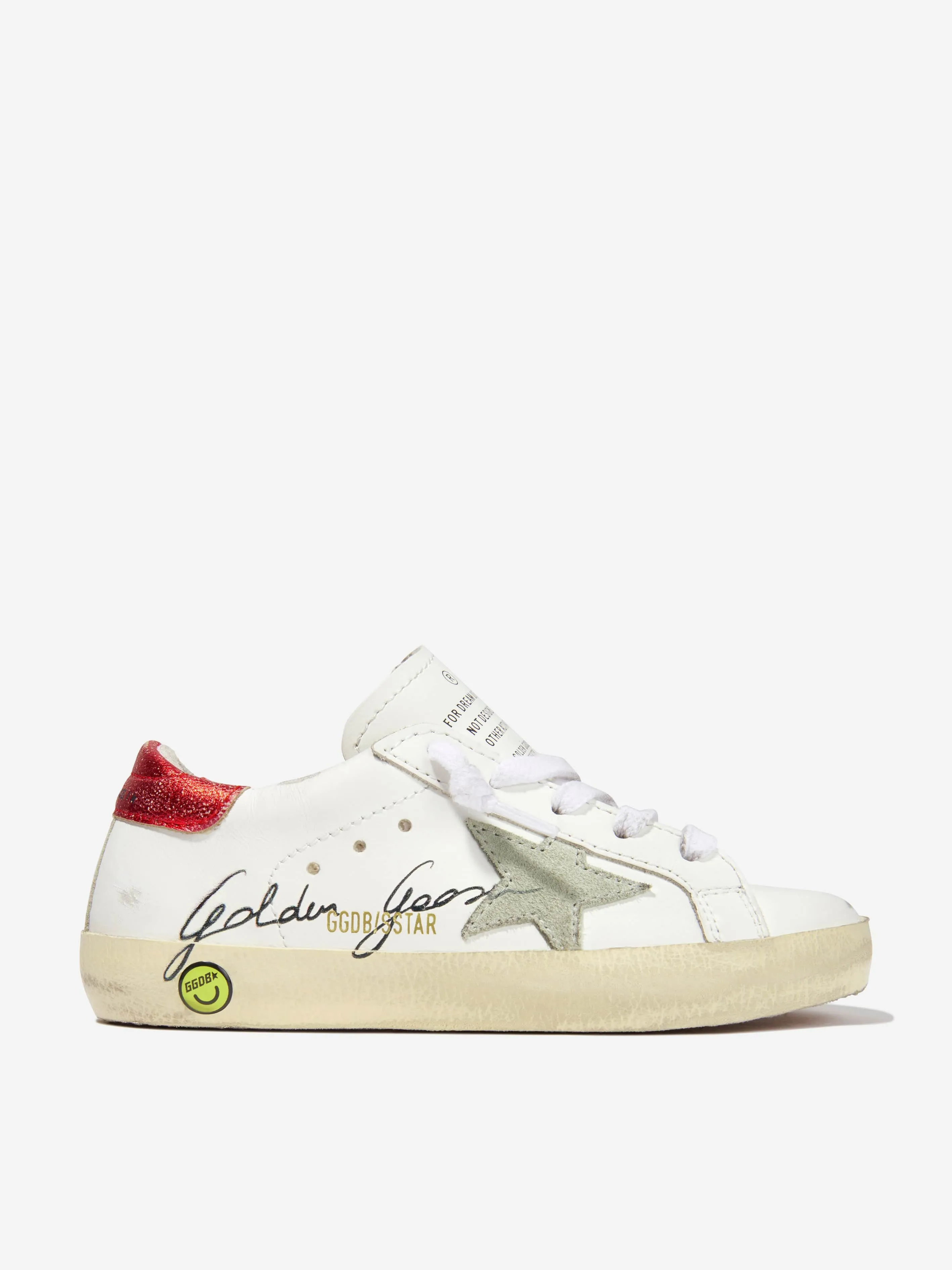 Golden Goose Kids Leather And Suede Superstar Vintage Trainers