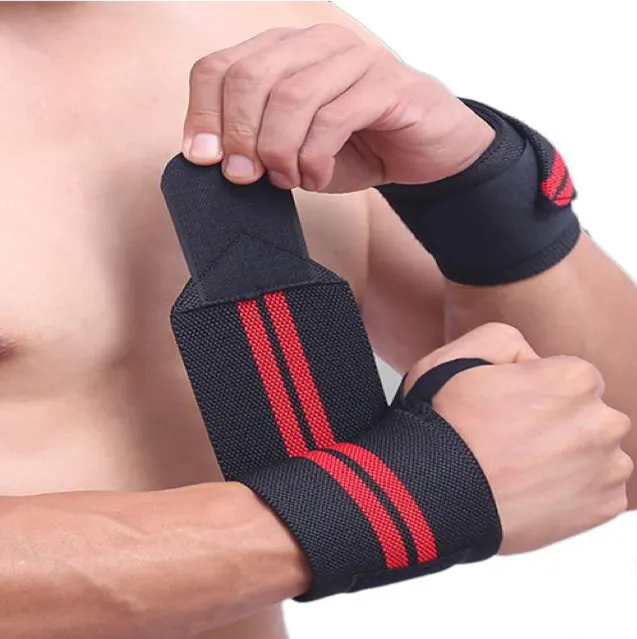 Grizzly Heavy Duty Red Line Wrist Wraps