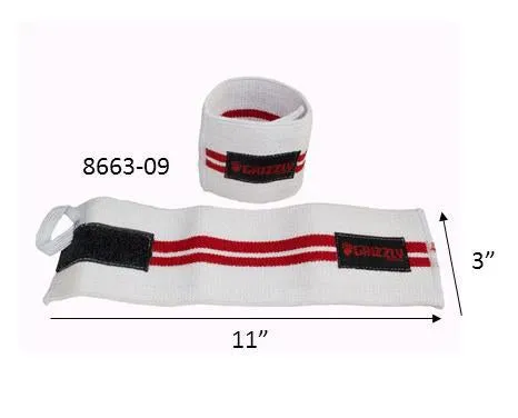 Grizzly Red Line Wrist Wraps