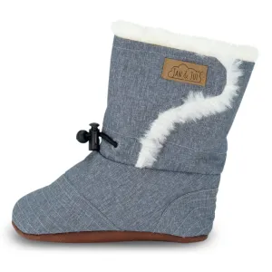 Heather Grey Stay Put Winter Booties