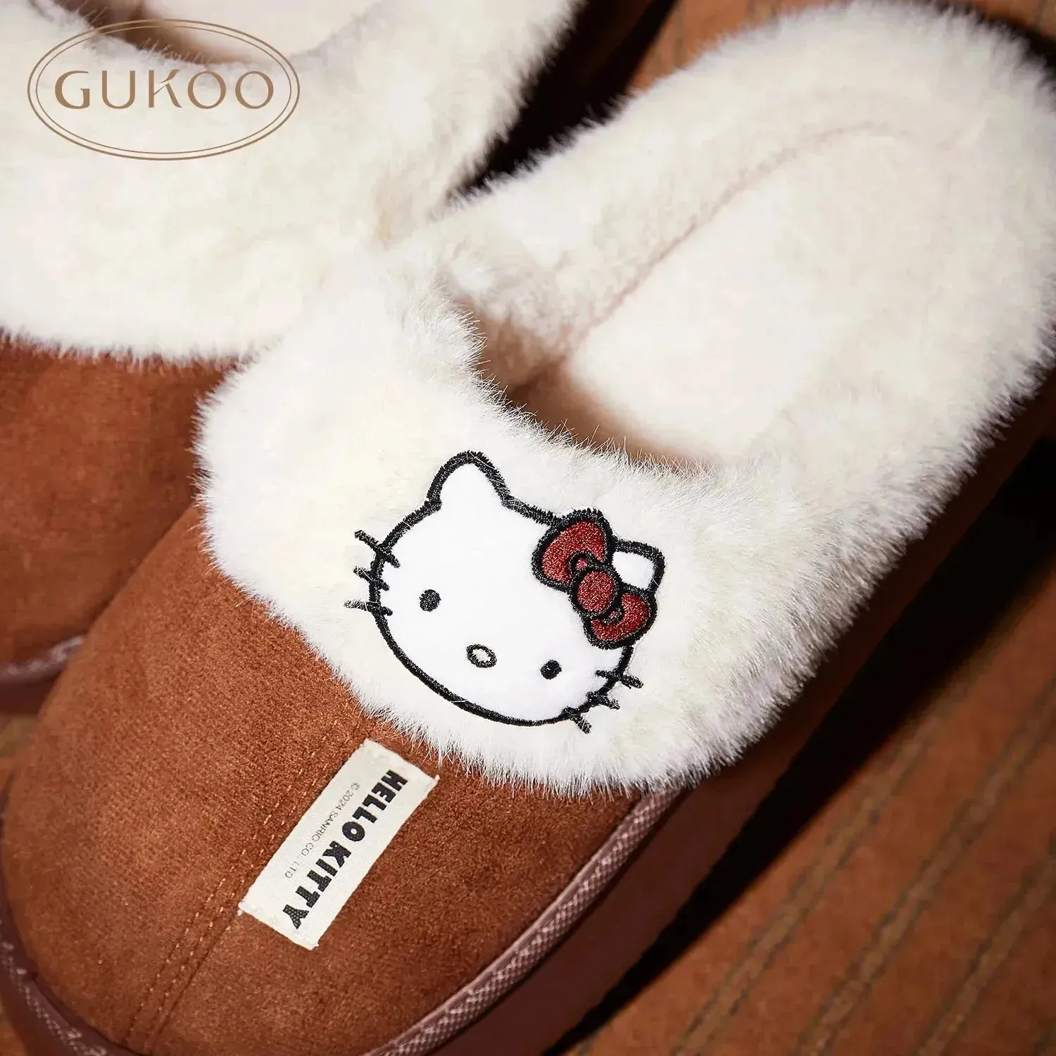 Hello Kitty Fuzzy Winter Slippers