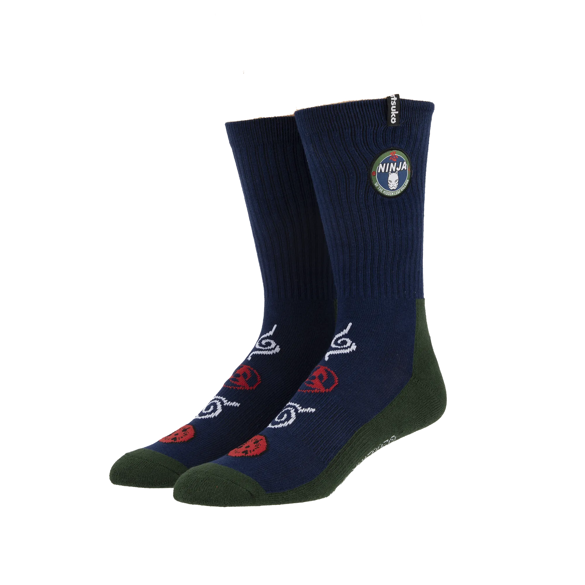 Hidden Leaf Village Athletic Crew Socks