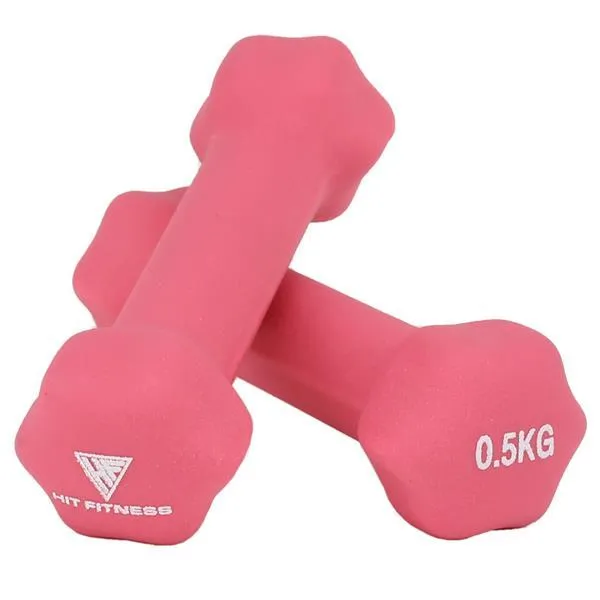 Hit Fitness Neoprene Studio Dumbbells | 0.5kg Pair