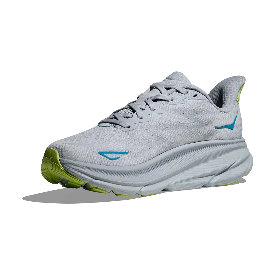 HOKA Women's Clifton 9 Wide Gull/Sea Ice