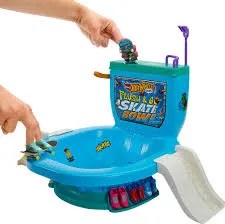 Hot Wheels Skate Flushin' Toilet Skate Bowl Playset