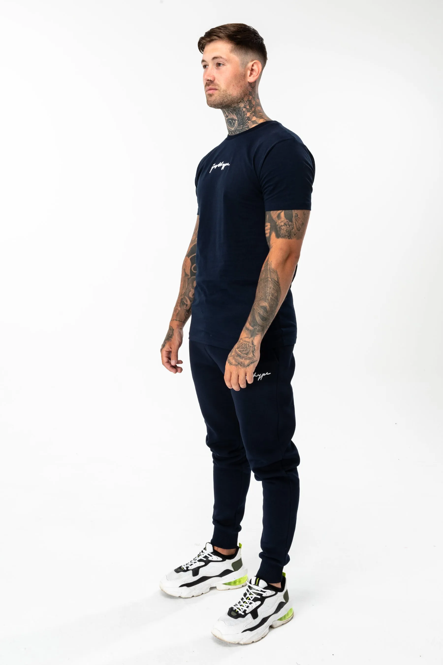 Hype Navy Scribble Logo Men'S Joggers