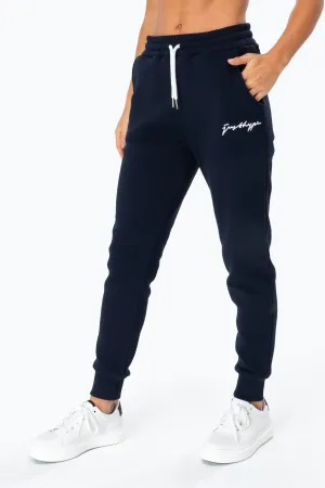 Hype Navy Scribble Logo Women'S Joggers