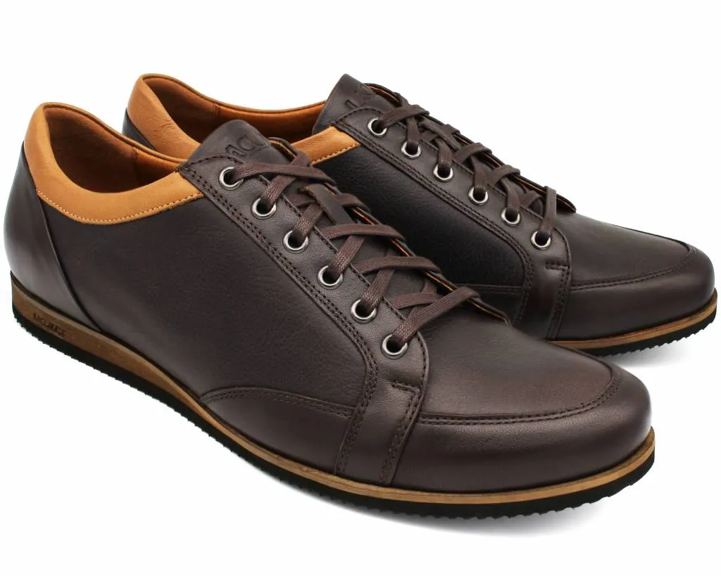 ID8638-Lacuzzo Dark Brown Leather