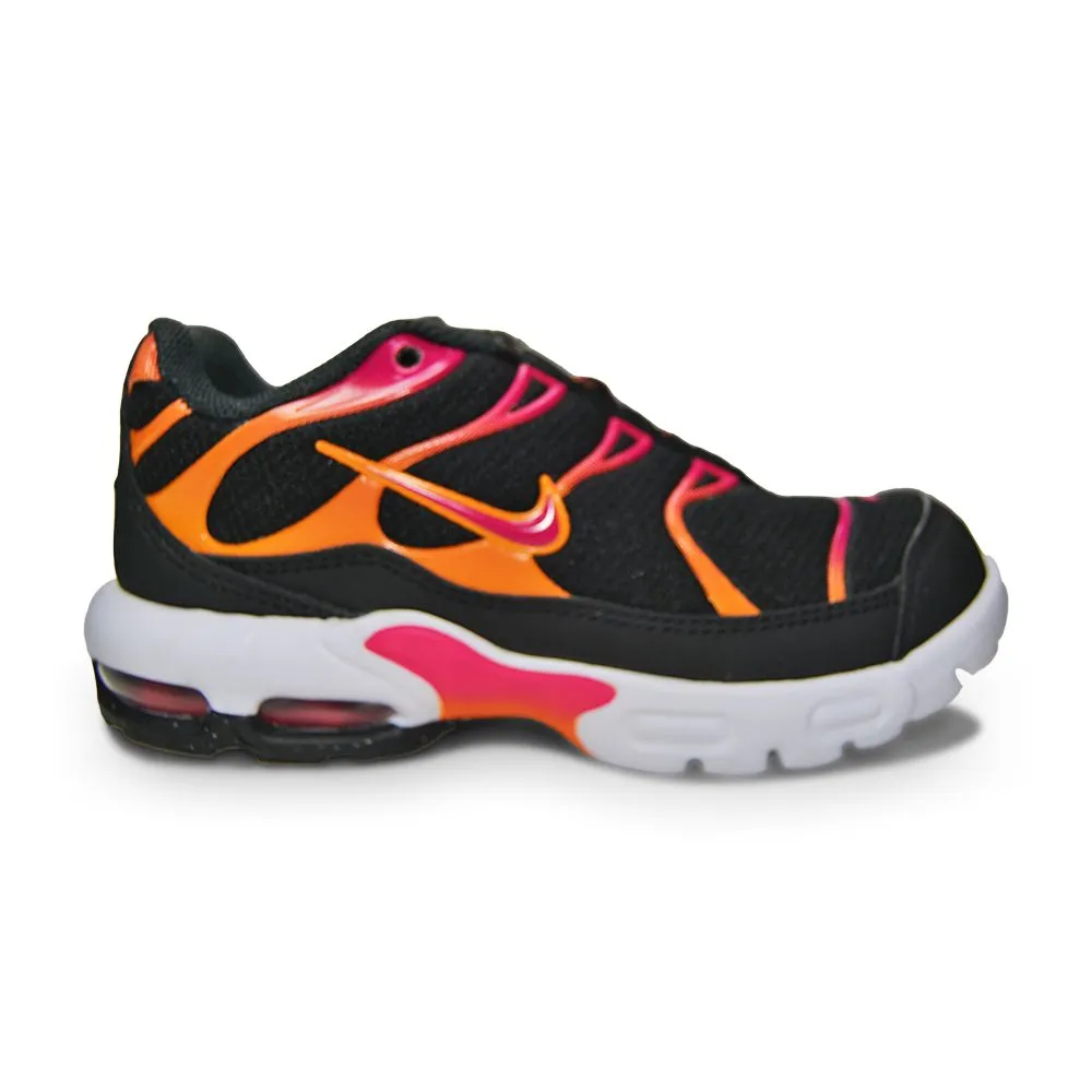 Infants Nike Air Max Plus (TD) - DX9266 001 - Black Active Pink Kumquat