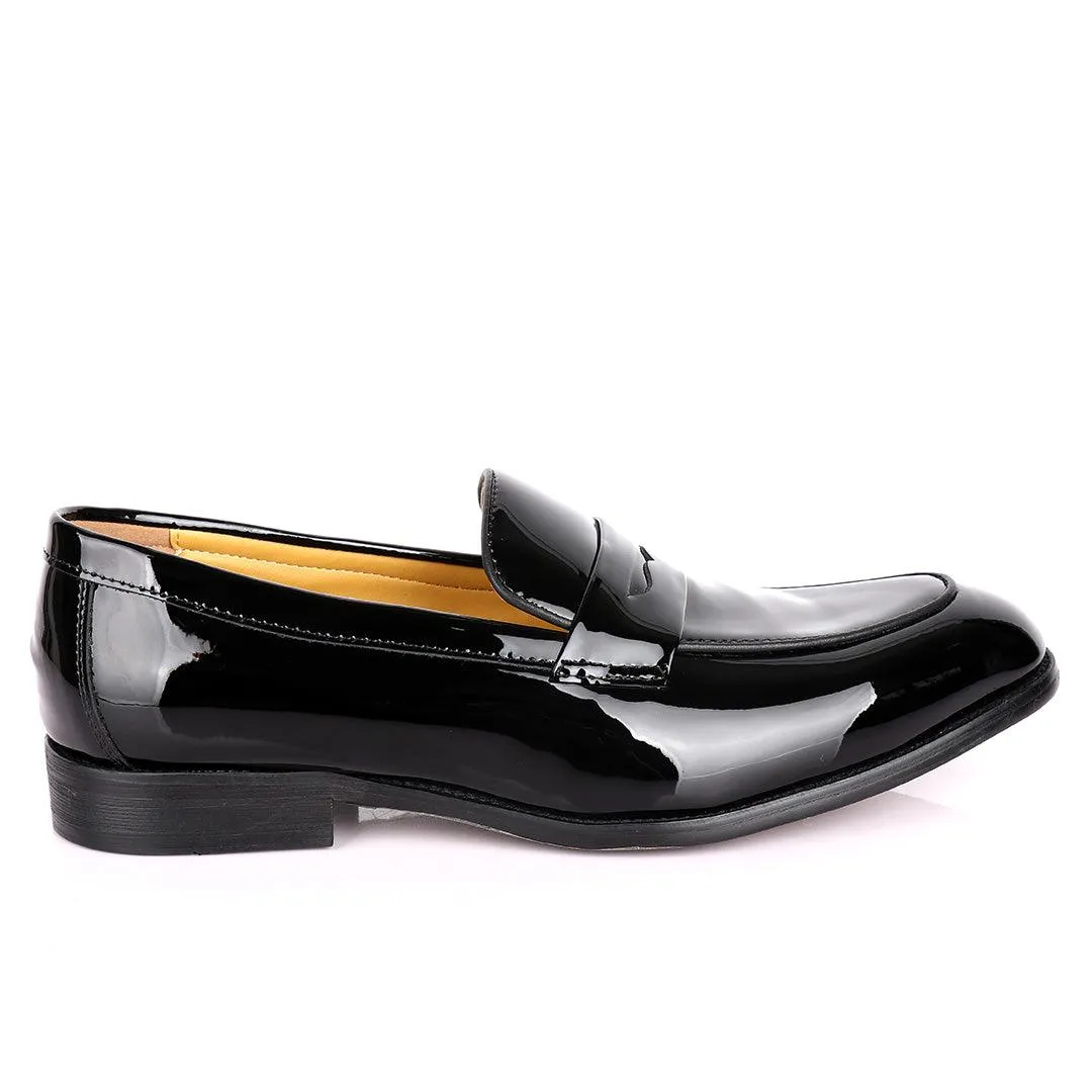 J.M Weston Black Wetlips Luxury Men's Loafers