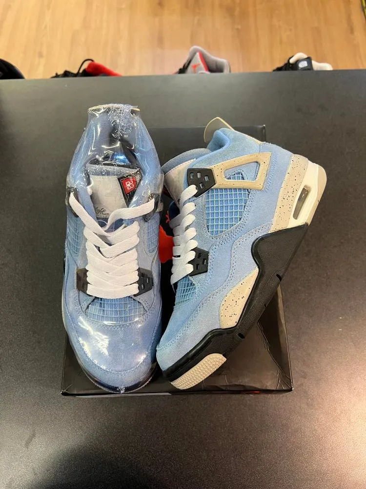 Jordan 4 Retro University Blue (GS) Sz 4Y/5.5W