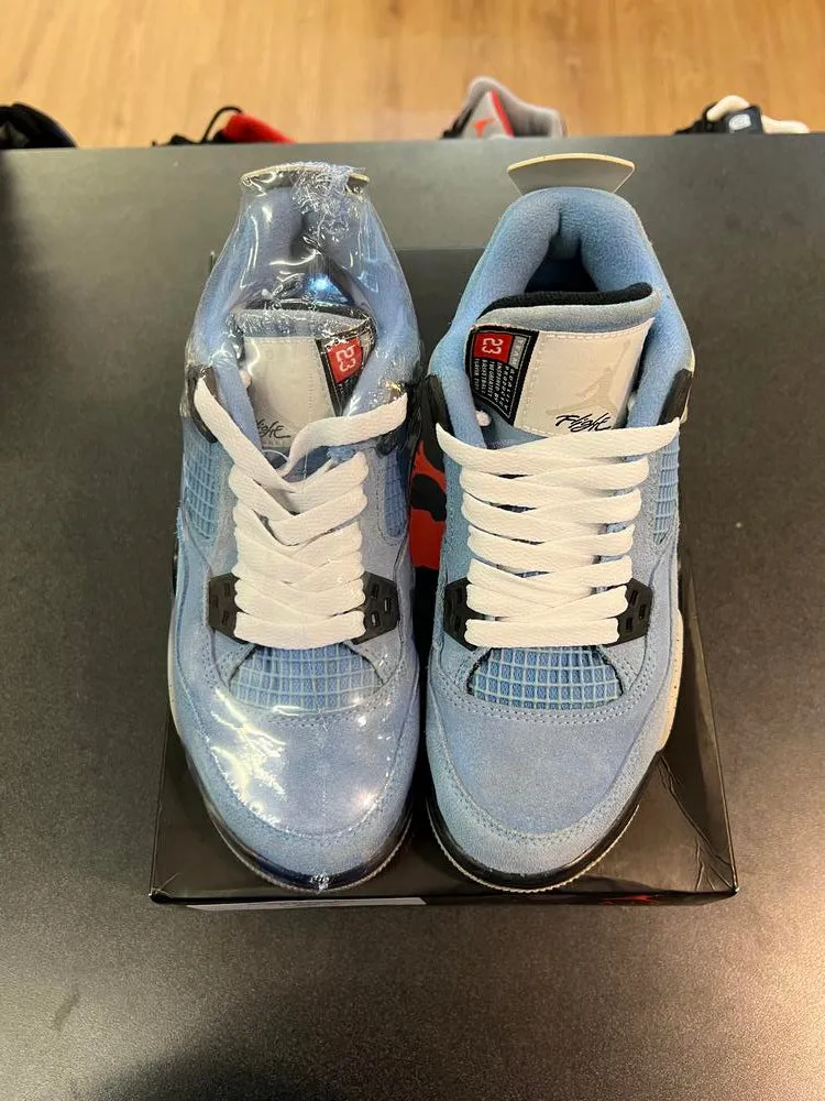 Jordan 4 Retro University Blue (GS) Sz 4Y/5.5W