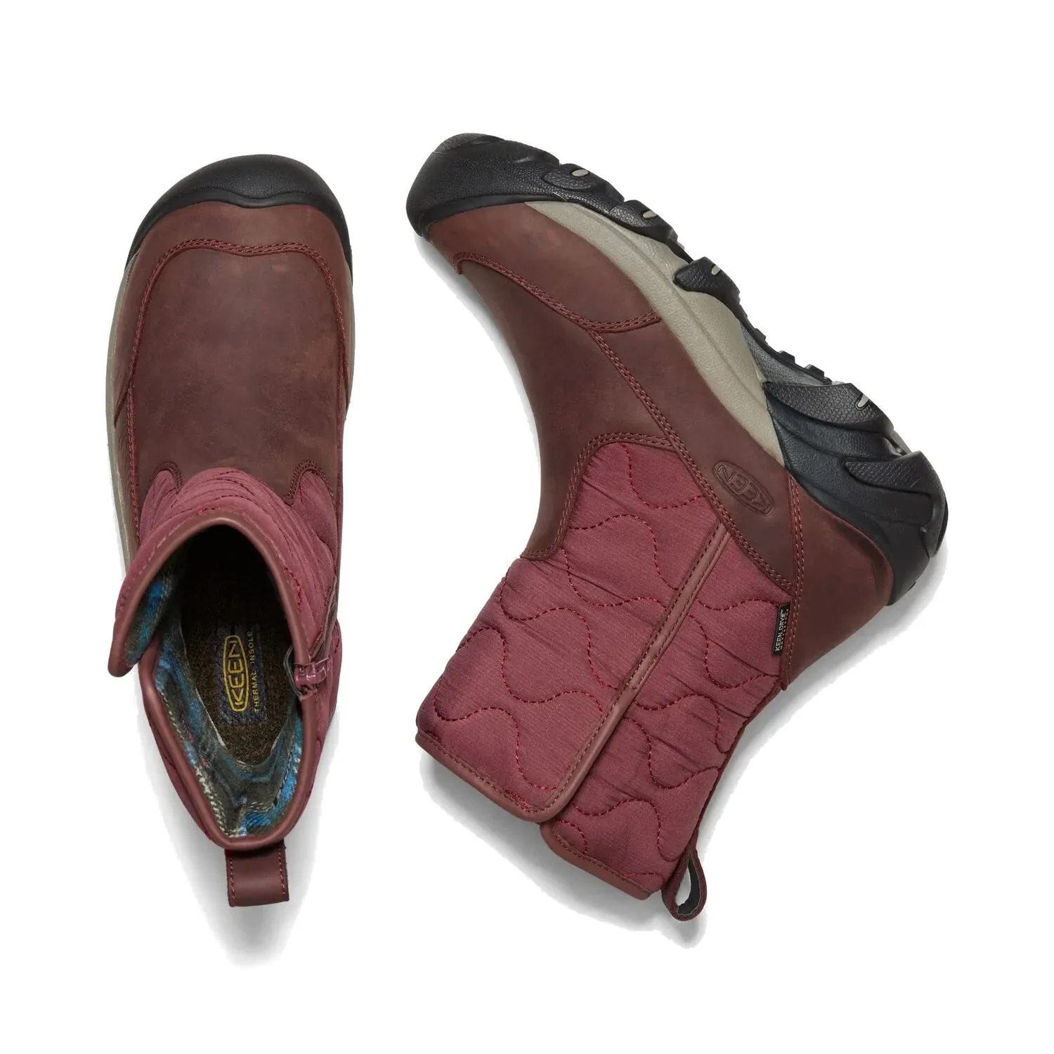 Keen Women's Betty Waterproof Pull-On Boot - Burgundy/Black