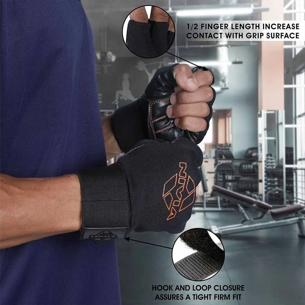 Leather Gym Weight Lifting Gloves