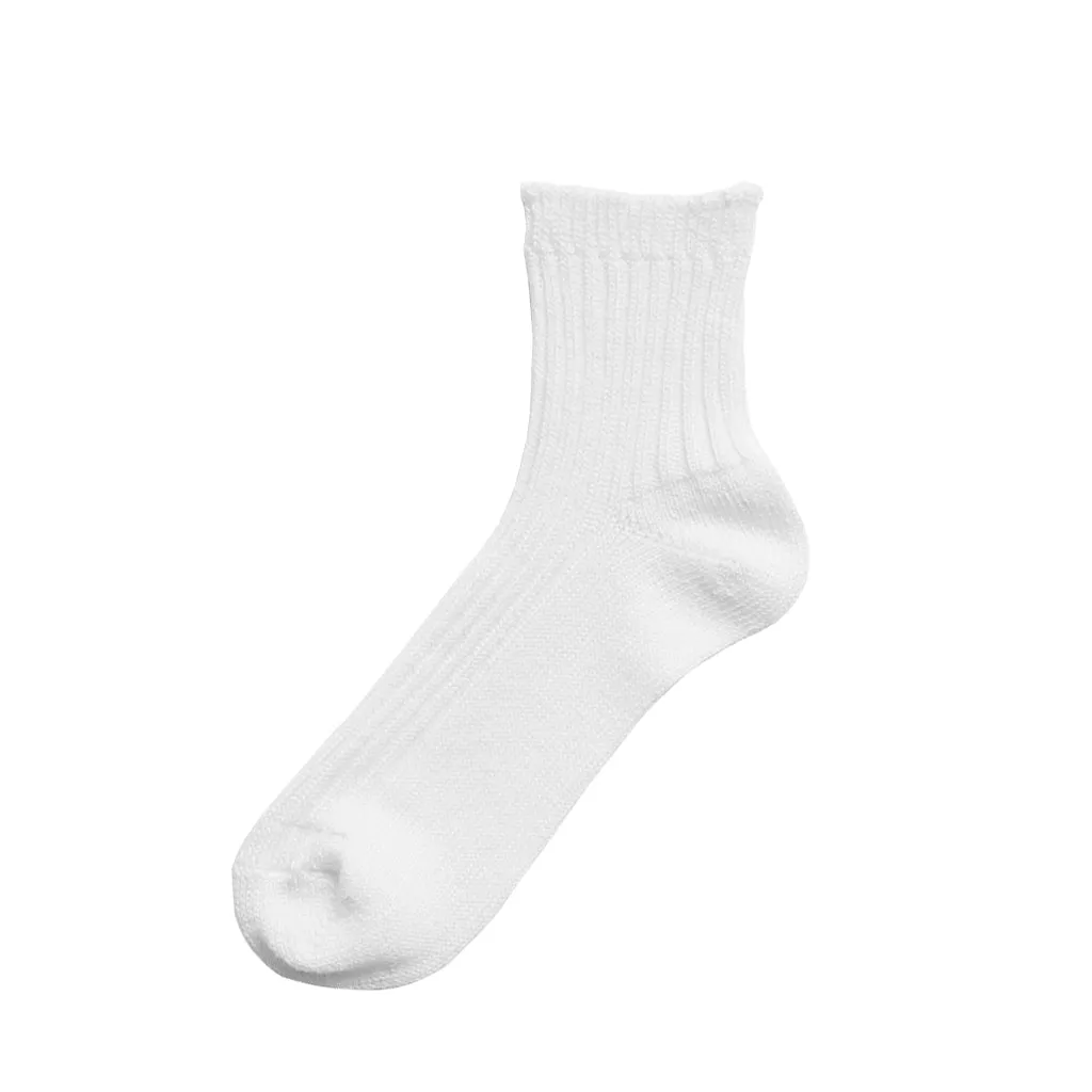 Linen Ribbed Socks