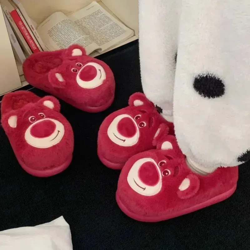 Lotso Winter Plush Slippers