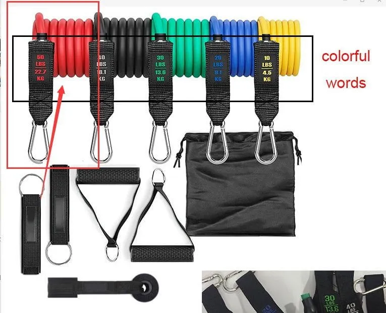 LovelyRLvely Fitness Rally Elastic Rope Resistance Band