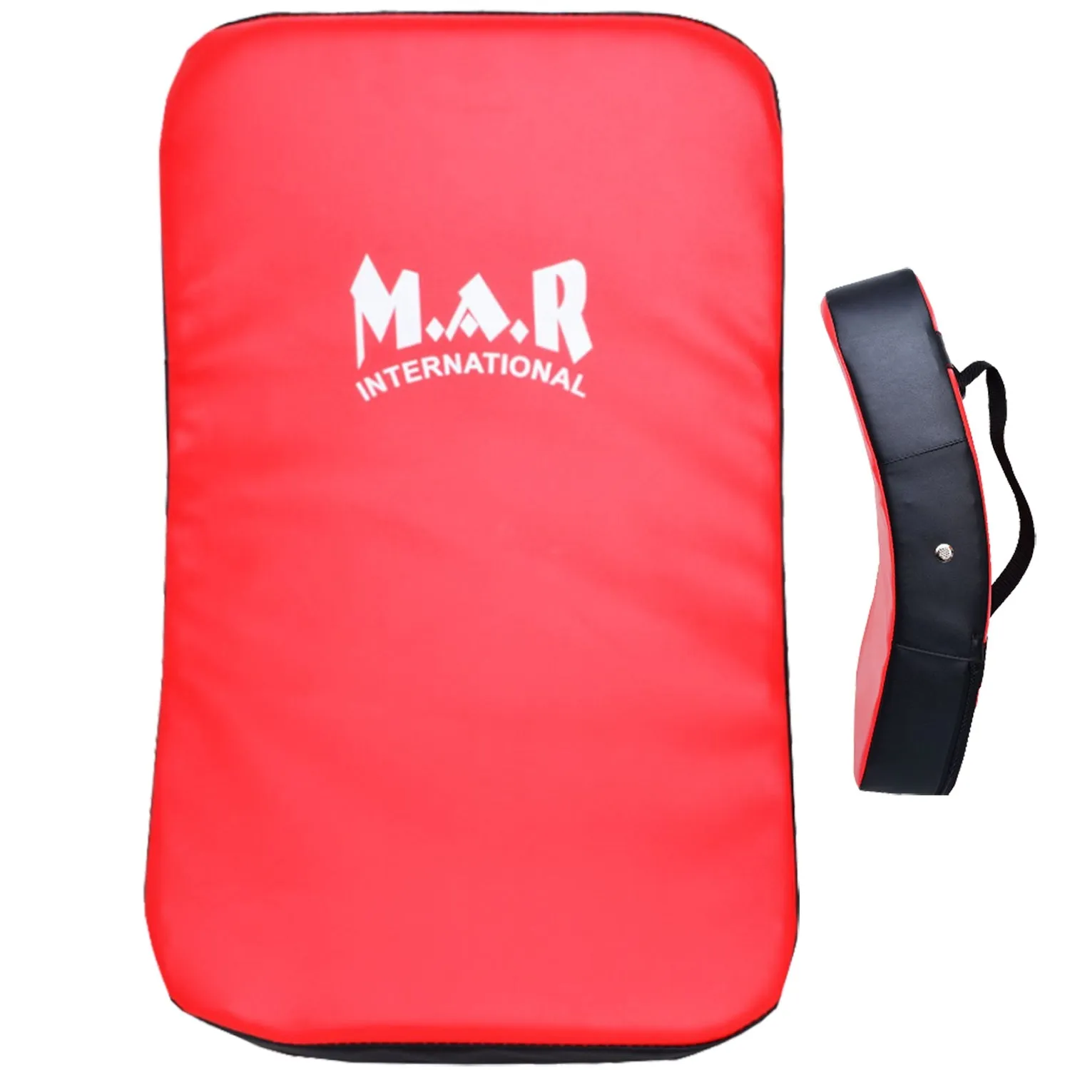 MAR-208D | Red Black Heavy Duty Curved Standard Striking Shield