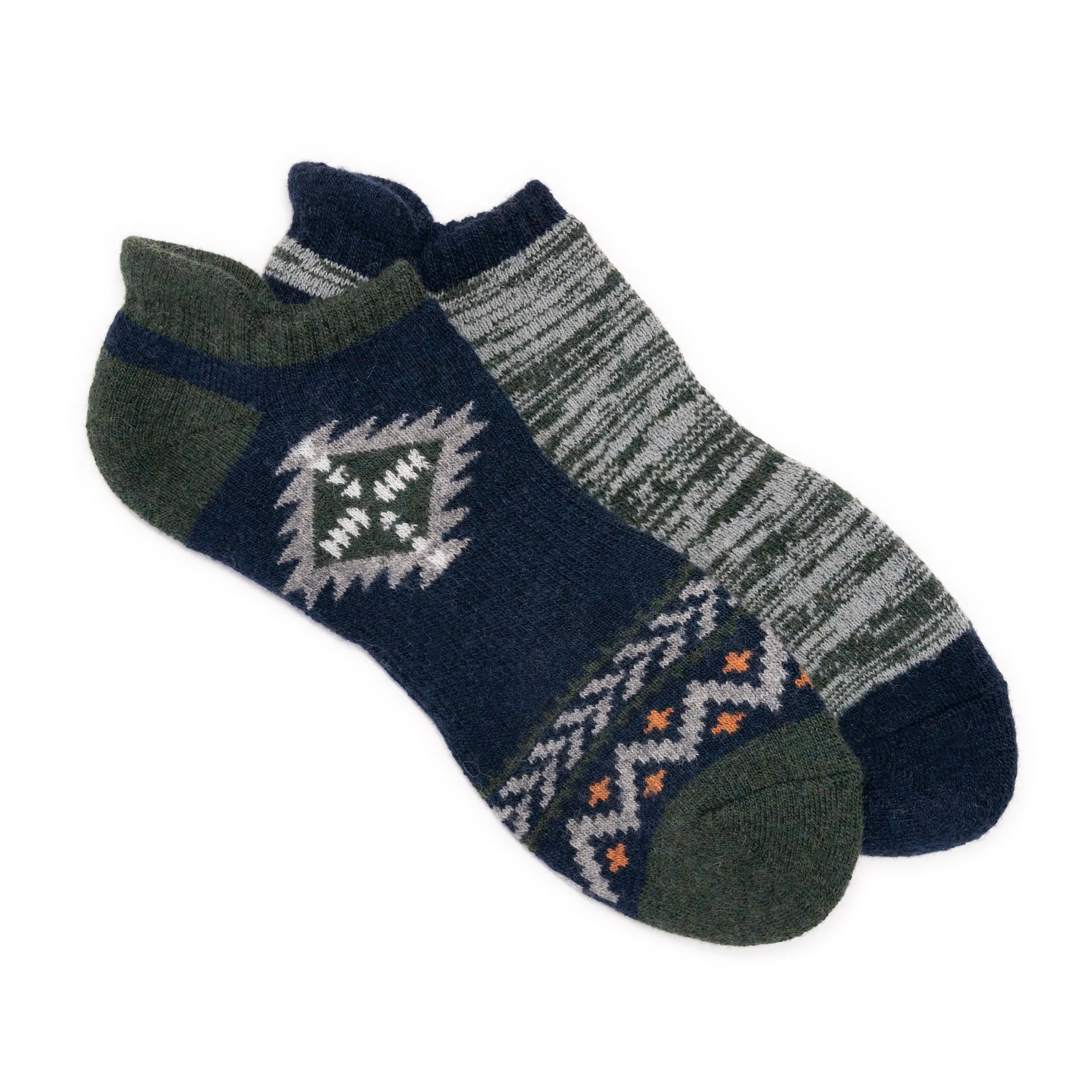 Men's 2 Pair Pack Low Cut Ankle Wool Socks