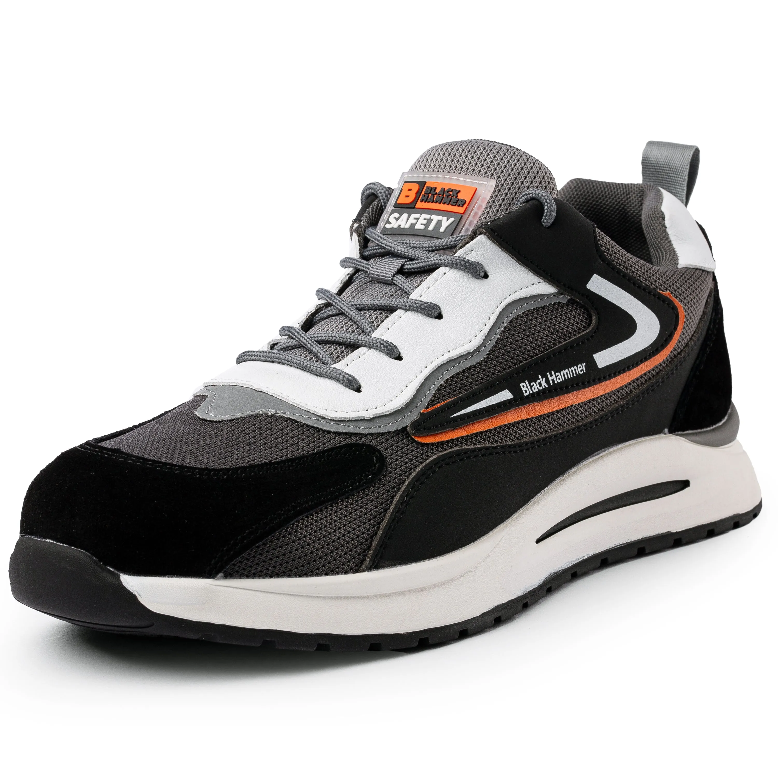 Mens Non-Slip Steel Toe Cap Trainers with Midsole Protection Titan