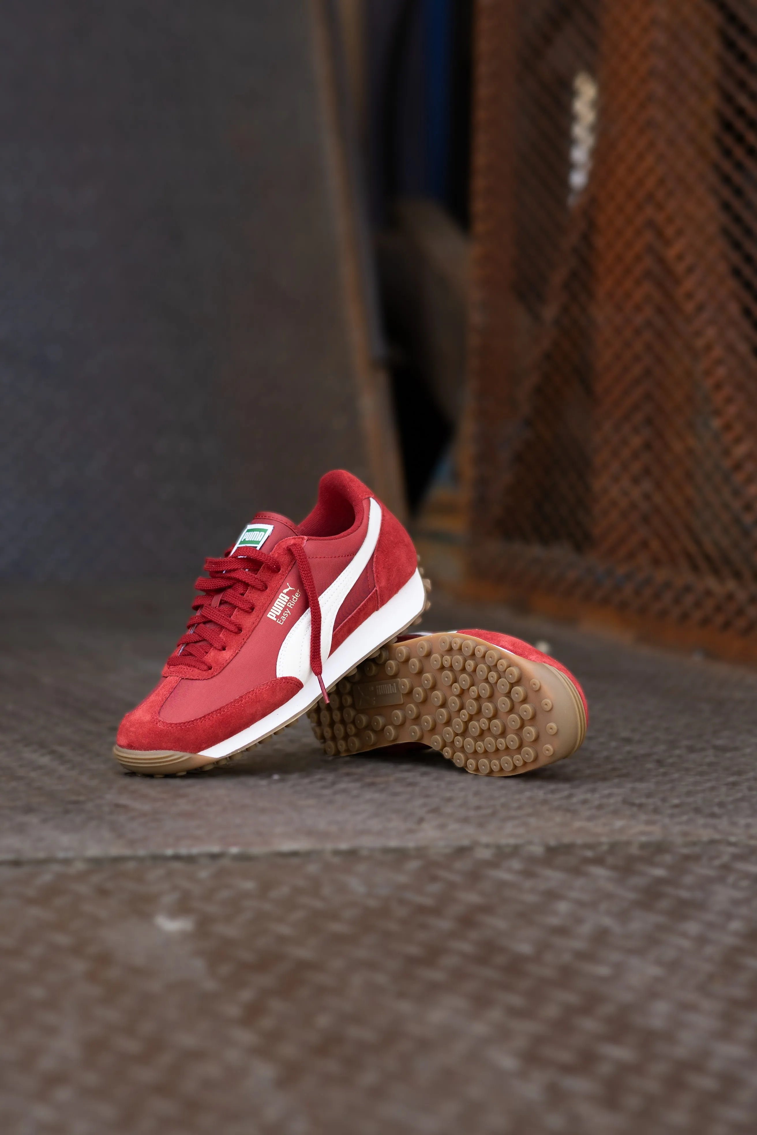 Mens Puma Easy Rider Vintage (Intense Red/Puma White)