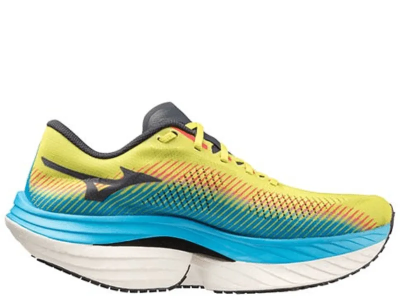 Mizuno Wave Rebellion Pro Mens Running Shoe (Bolt 2 Neon/Ombre Blue/Jet Blue)