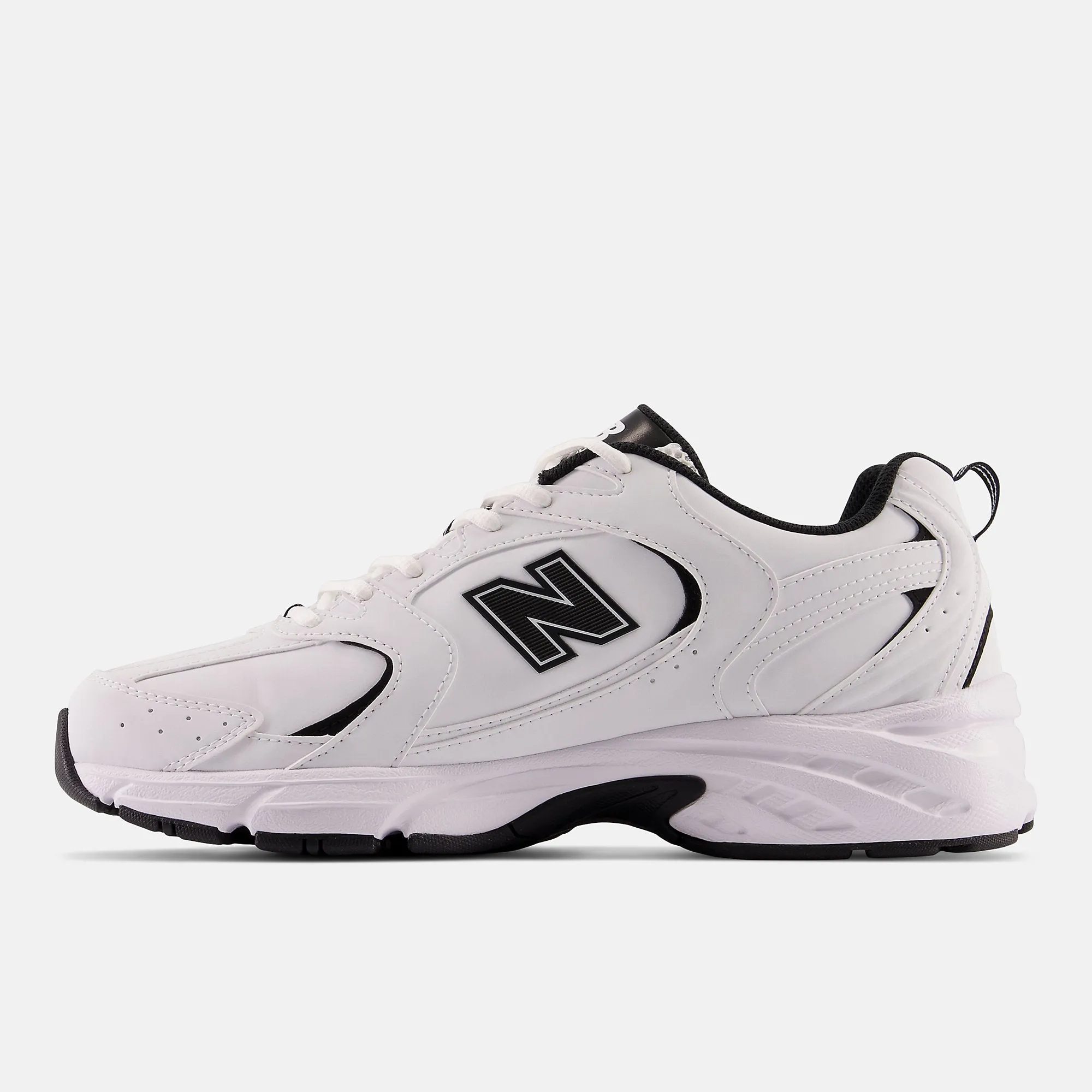 New Balance Mens 530 Fashion Trainers - White / Black