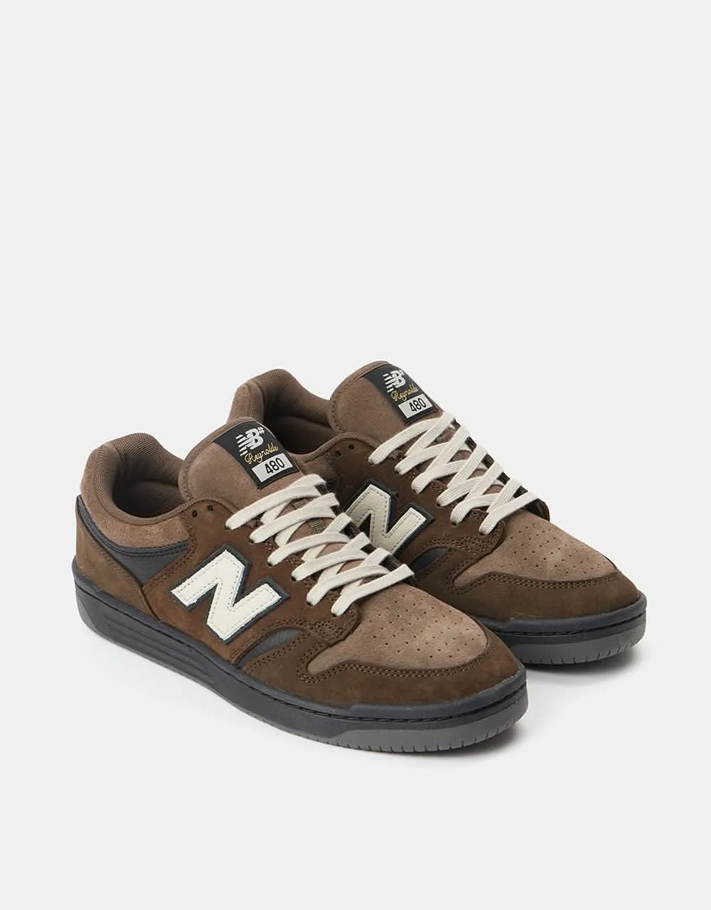 New Balance Numeric 480BOS Skate Shoes - Chocolate