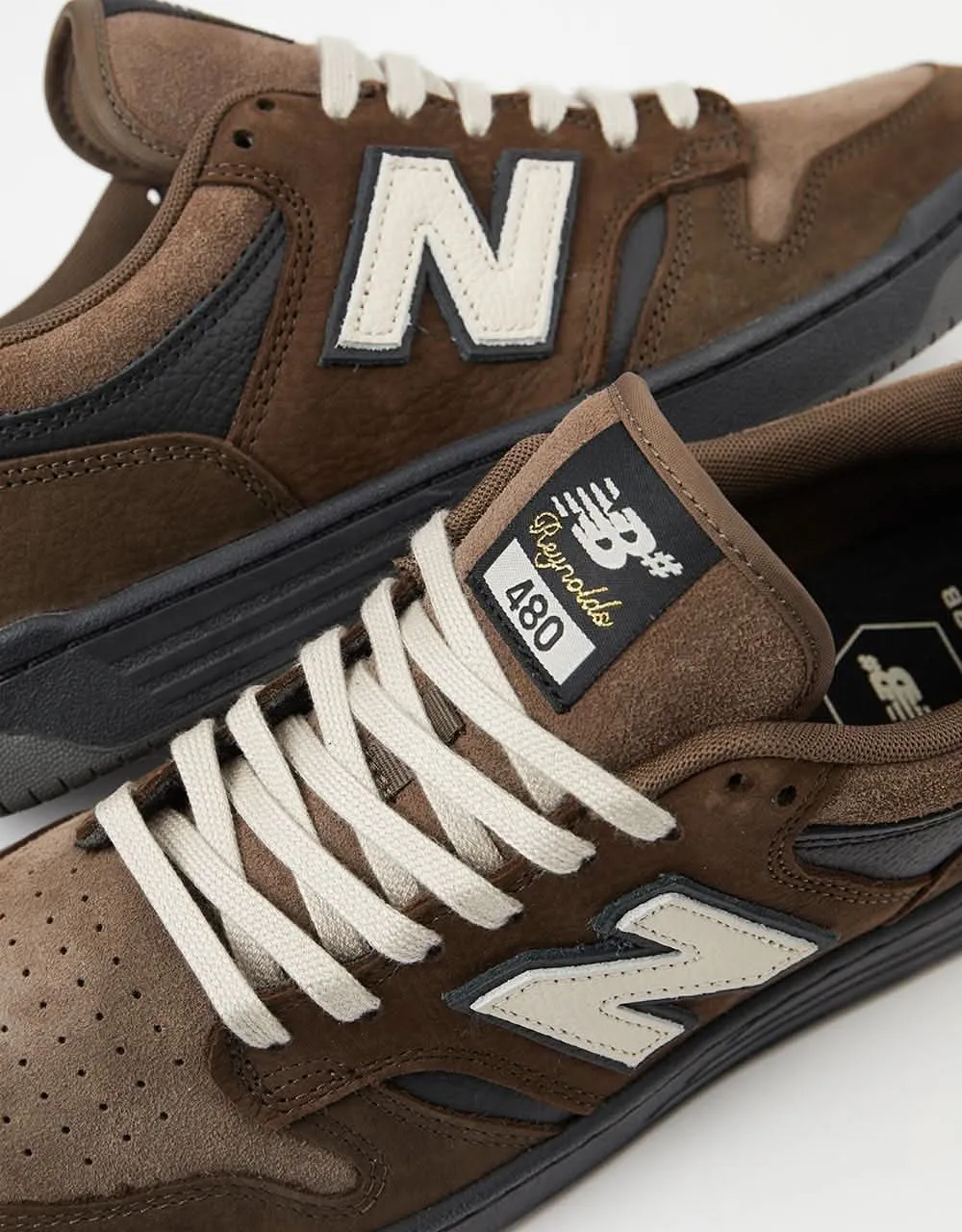 New Balance Numeric 480BOS Skate Shoes - Chocolate