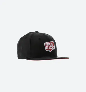 New Era X Nice Kicks 9Fifty Snapback Mens Hat - Black/Scarlett