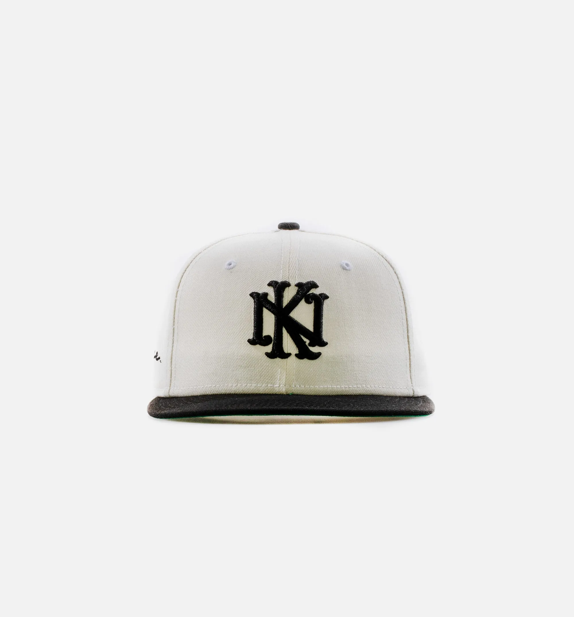 Nice Kicks Monogram 2Tone 5950 Mens Hat - Cream/White