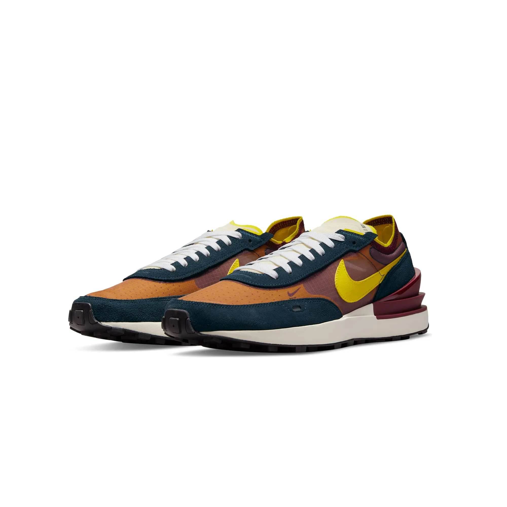 Nike Mens Waffle One SE Shoes 'Dark Beetroot/Yellow Strike'